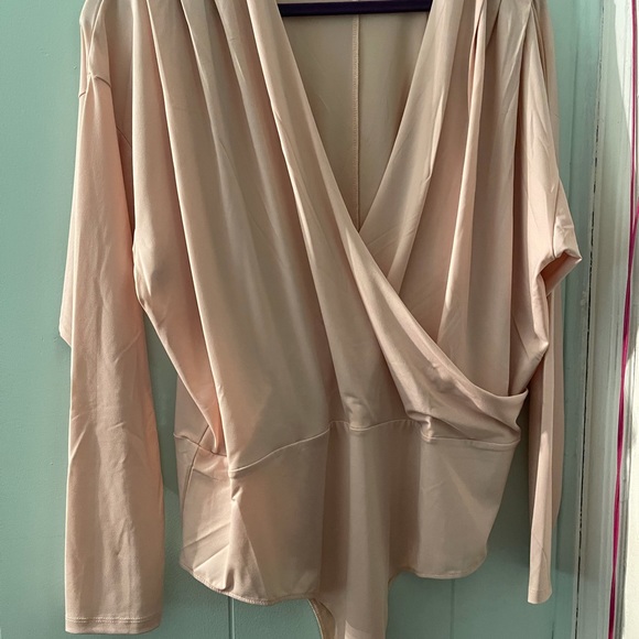 Eloquii | Draped Surplice Bodysuit - Picture 3 of 4